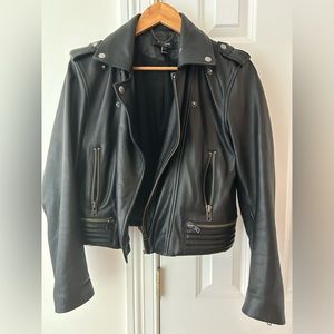 MUUBAA Leather Jacket BNWOT Size 6